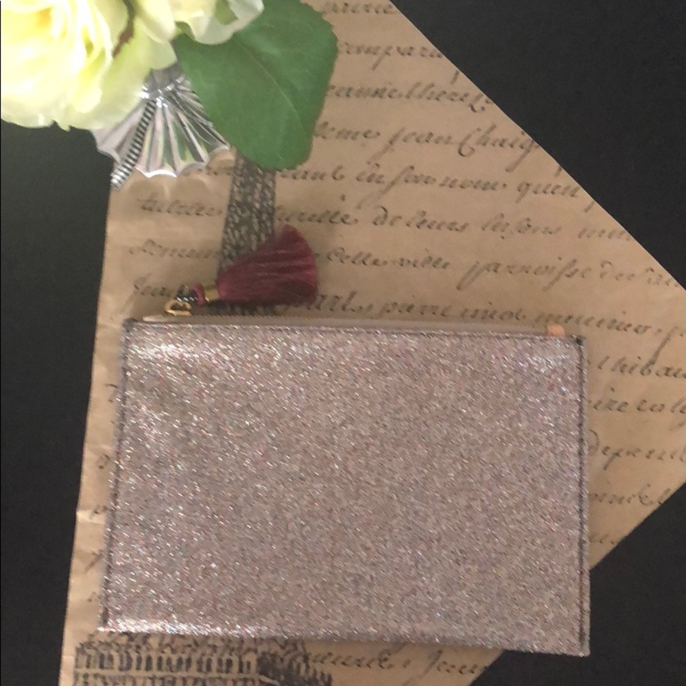 J. Crew Glitter Pouch